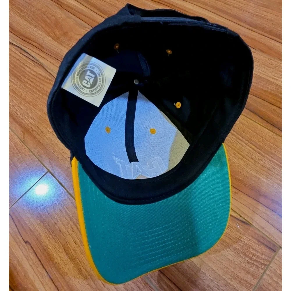 Caterpillar Cat Hat OS Black Snapback Cap Workwear Adjustable